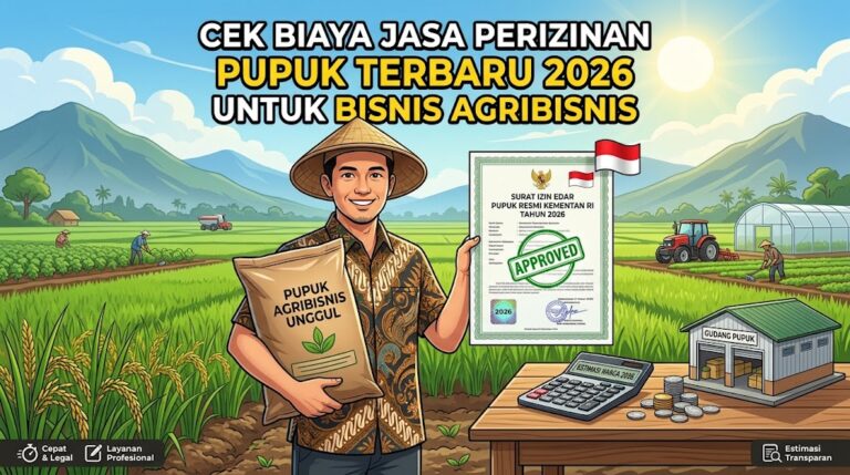 Cek Biaya Jasa Perizinan Pupuk Terbaru 2026 untuk Bisnis Agribisnis