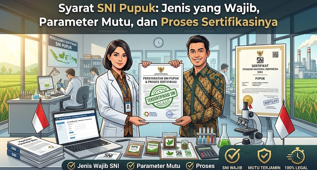 Syarat SNI Pupuk: Jenis yang Wajib, Parameter Mutu, dan Proses Sertifikasinya